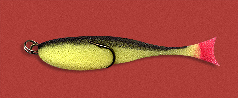 Поролоновая рыбка желто-черная 