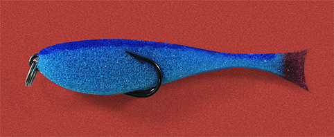 Поролоновая рыбка синяя 